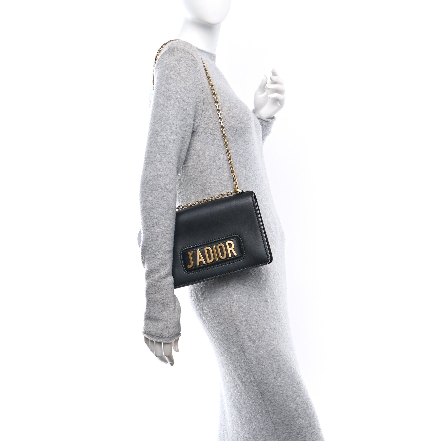 Christian Dior Calfskin Mini J'Adior Chain Flap Bag Black 2 of 11