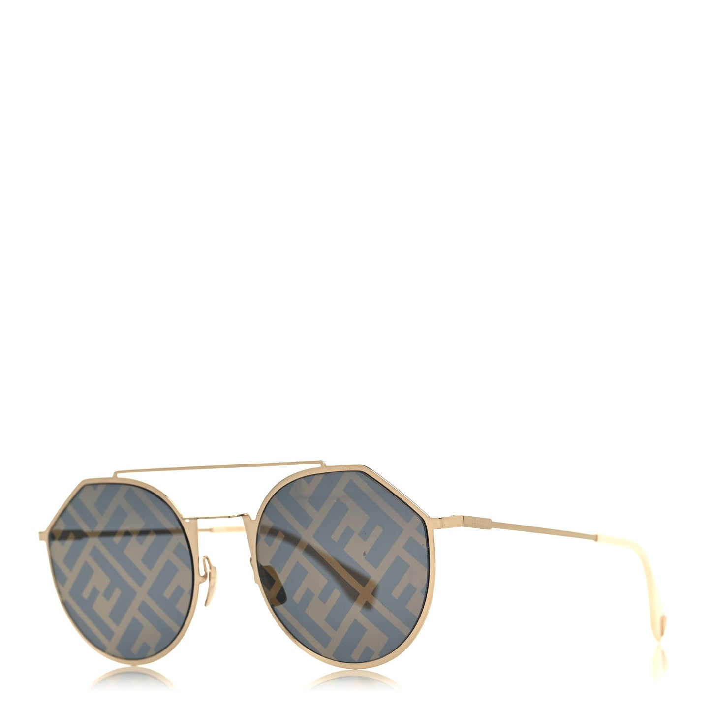 Metal Eyeline Aviator Sunglasses FF M0021/S Gold