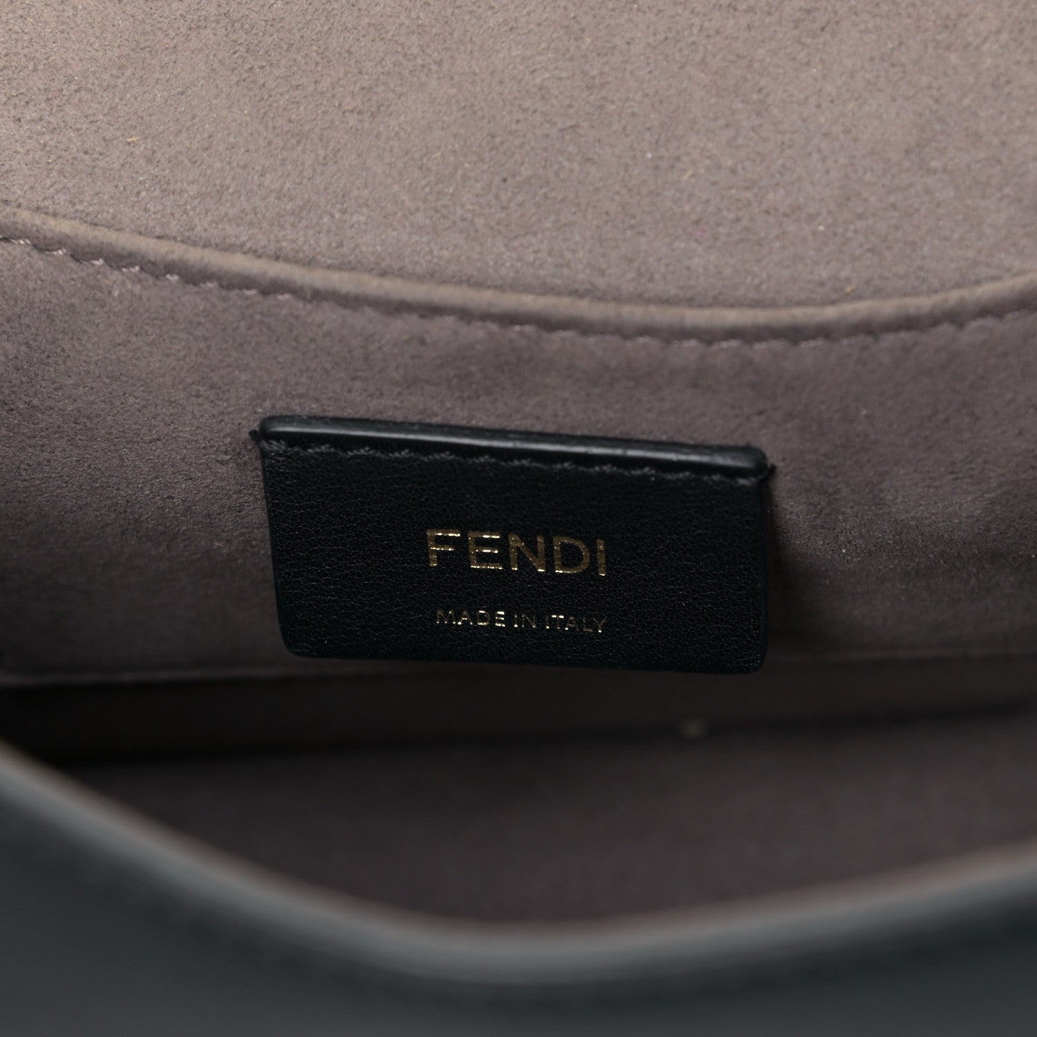 Fendi Vitello Century Opaco F is Fendi Small Kan I Shoulder Bag Black 5 of 5