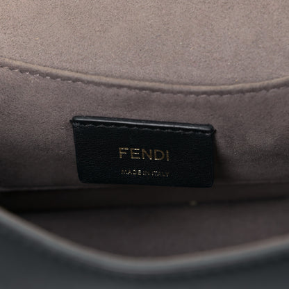 Fendi Vitello Century Opaco F is Fendi Small Kan I Shoulder Bag Black 5 of 5