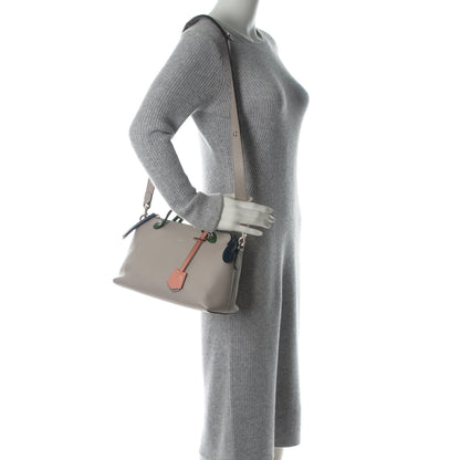 Fendi Vitello Dolce 4 Color Medium By The Way Boston Bag Grigio Polvere Emerald Multicolor 2 of 7