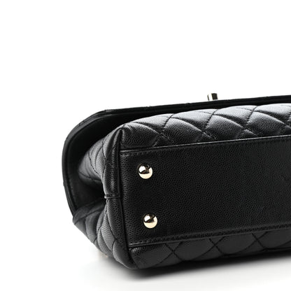Chanel Caviar Quilted Mini Coco Handle Flap Black 8 of 9