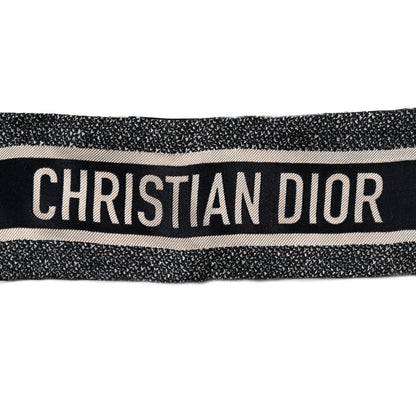 Christian Dior Silk Oblique Mitzah Scarf Blue 2 of 7