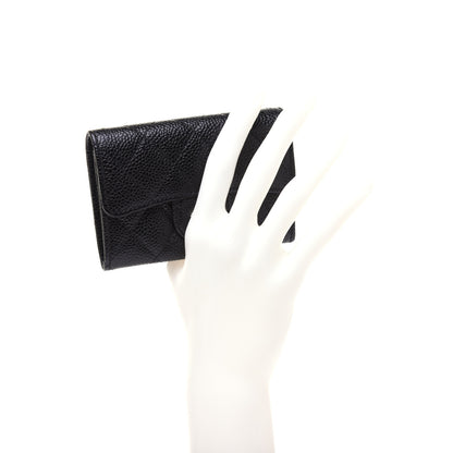 Chanel Caviar Quilted Flap Card Holder Black 2 of 11