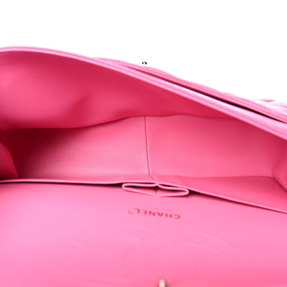 Chanel Caviar Quilted Jumbo Double Flap Pink 5 of 10