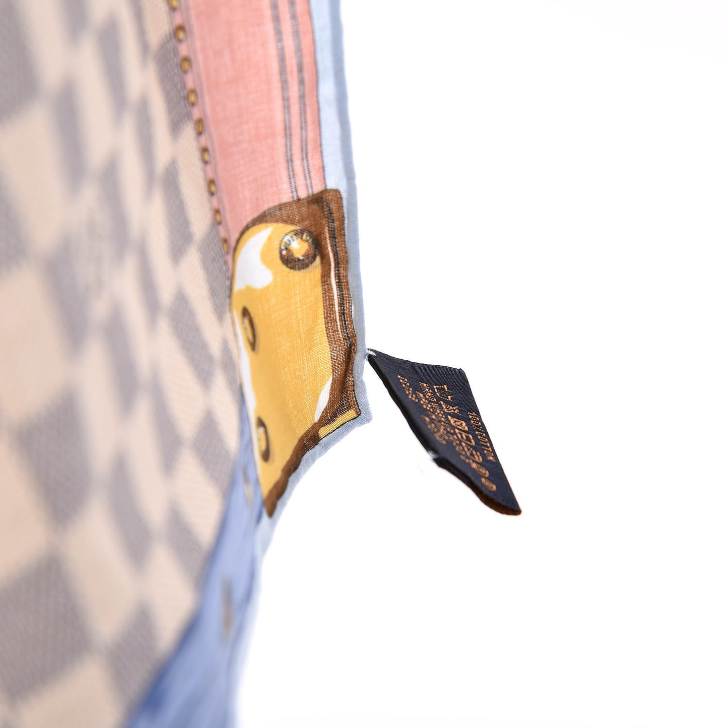 Cotton Damier Azur Summer Trunk Bandana Scarf