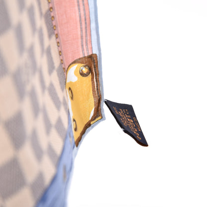 Louis Vuitton Cotton Damier Azur Summer Trunk Bandana Scarf 5 of 5