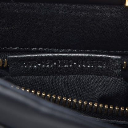 Fendi Vitello Seta Shiny Nappa Medium Peekaboo Iconic Satchel Black 8 of 11