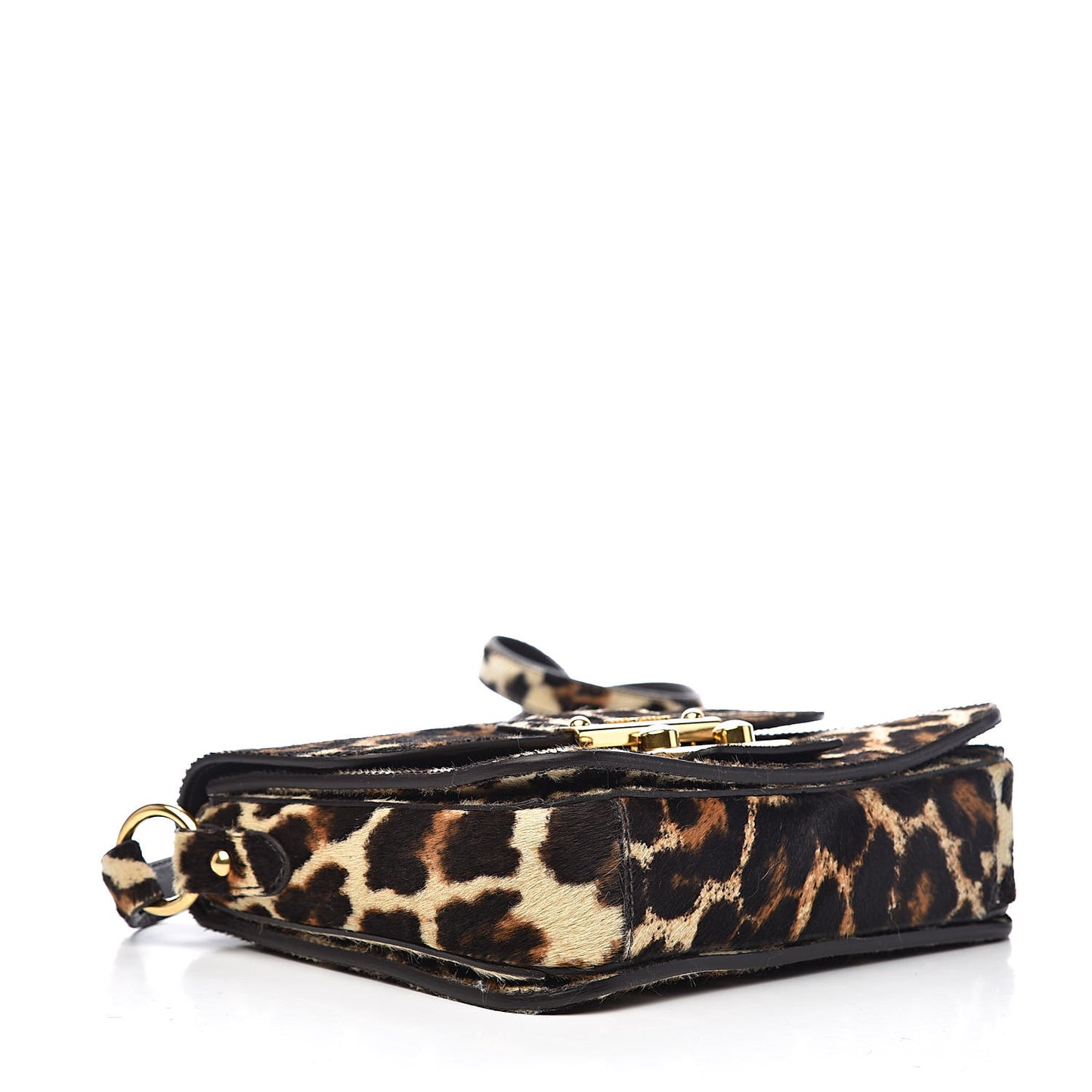 Calfskin Hair Leopard Crossbody Bag
