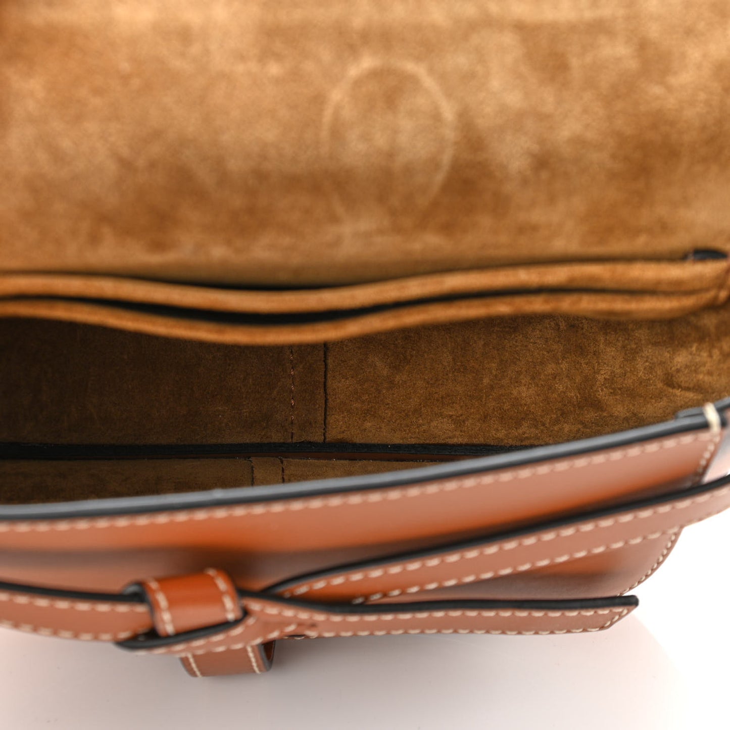 Calfskin Mini Gate Belt Bag Tan