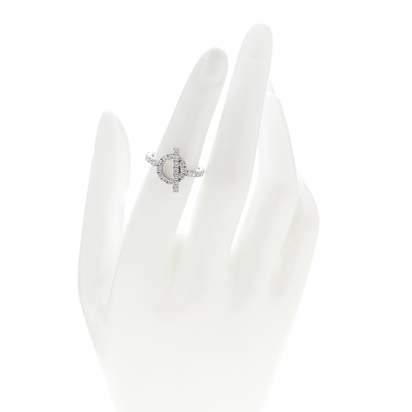 18K White Gold Diamond Finesse Ring 51 5.75