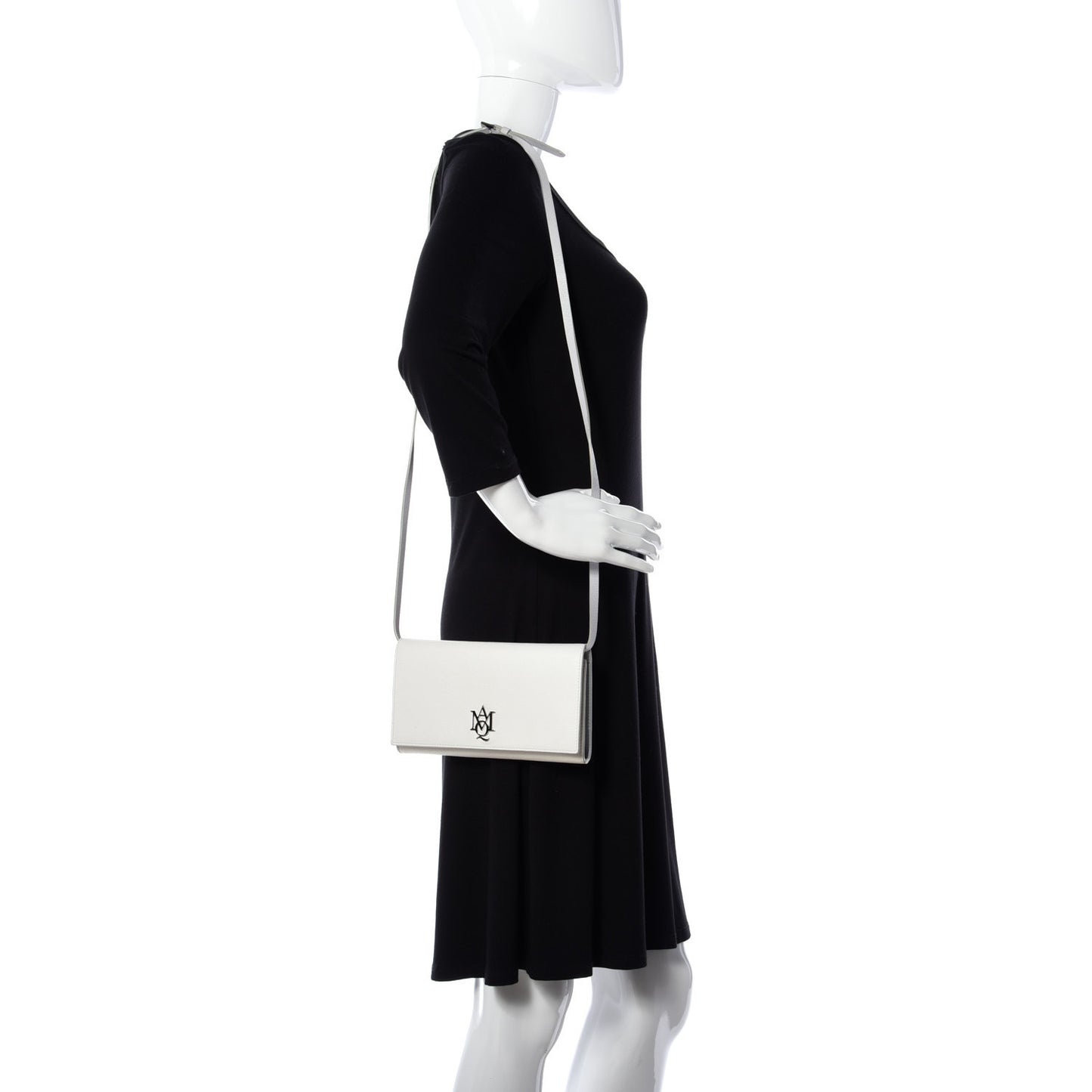Calfskin Insignia Pouch White