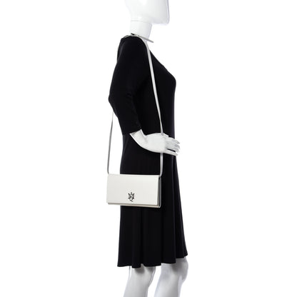 Alexander McQueen Calfskin Insignia Pouch White 2 of 9