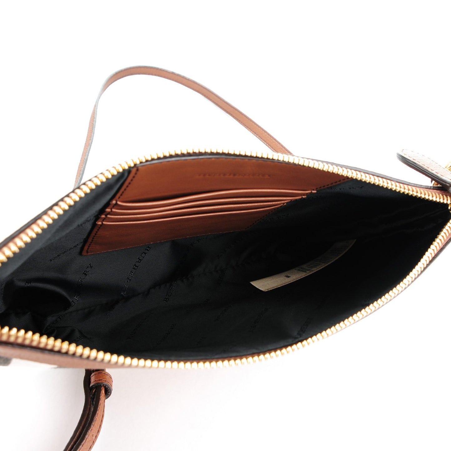 House Check Derby Peyton Crossbody Clutch Bag Tan