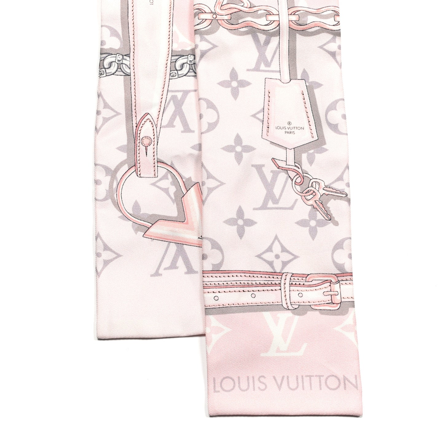 Silk Monogram Confidential Bandeau Light Pink