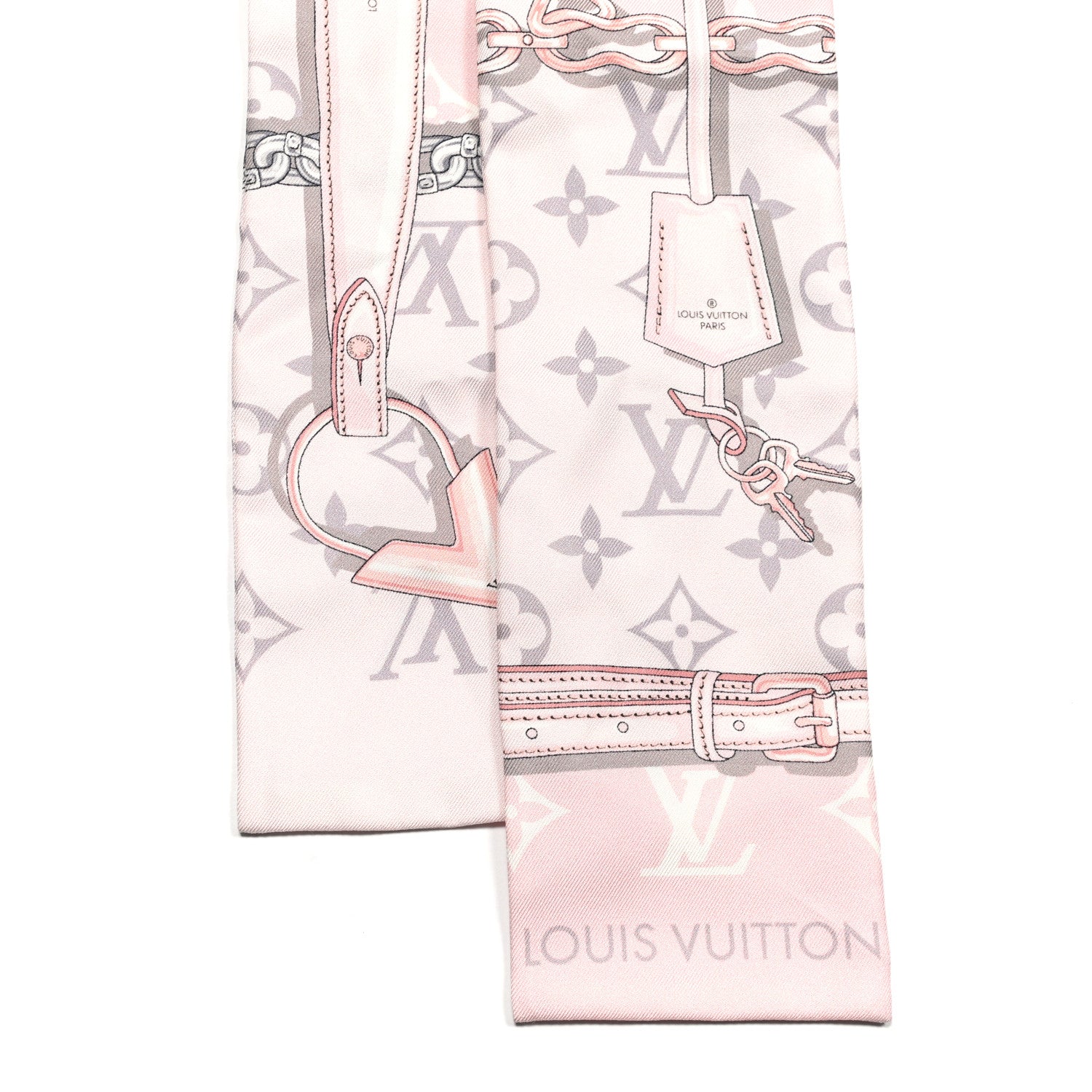 Louis Vuitton Silk Monogram Confidential Bandeau Light Pink 2 of 4