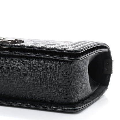 Chanel Caviar Quilted Medium Boy Flap Black 7 of 9