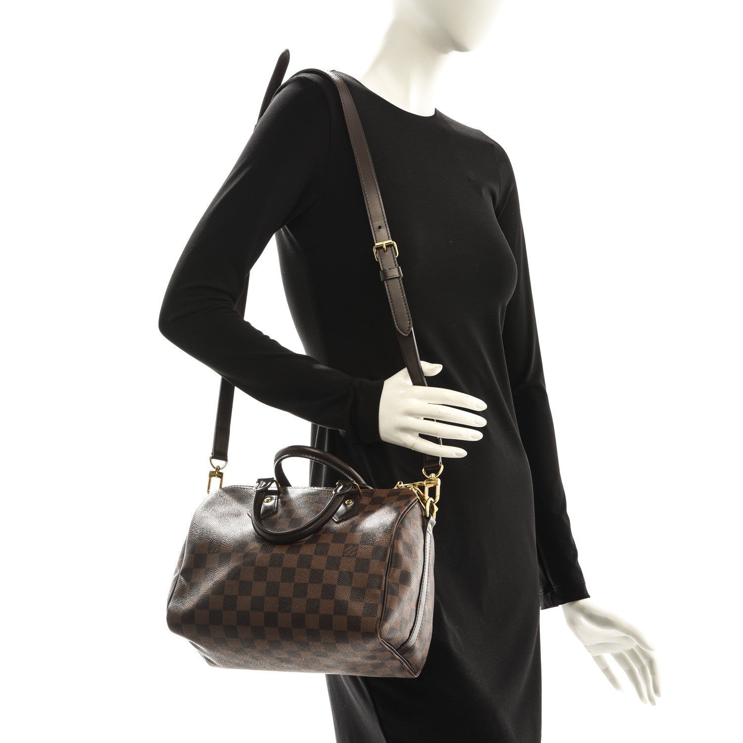 Louis Vuitton Damier Ebene Speedy Bandouliere 25 2 of 7