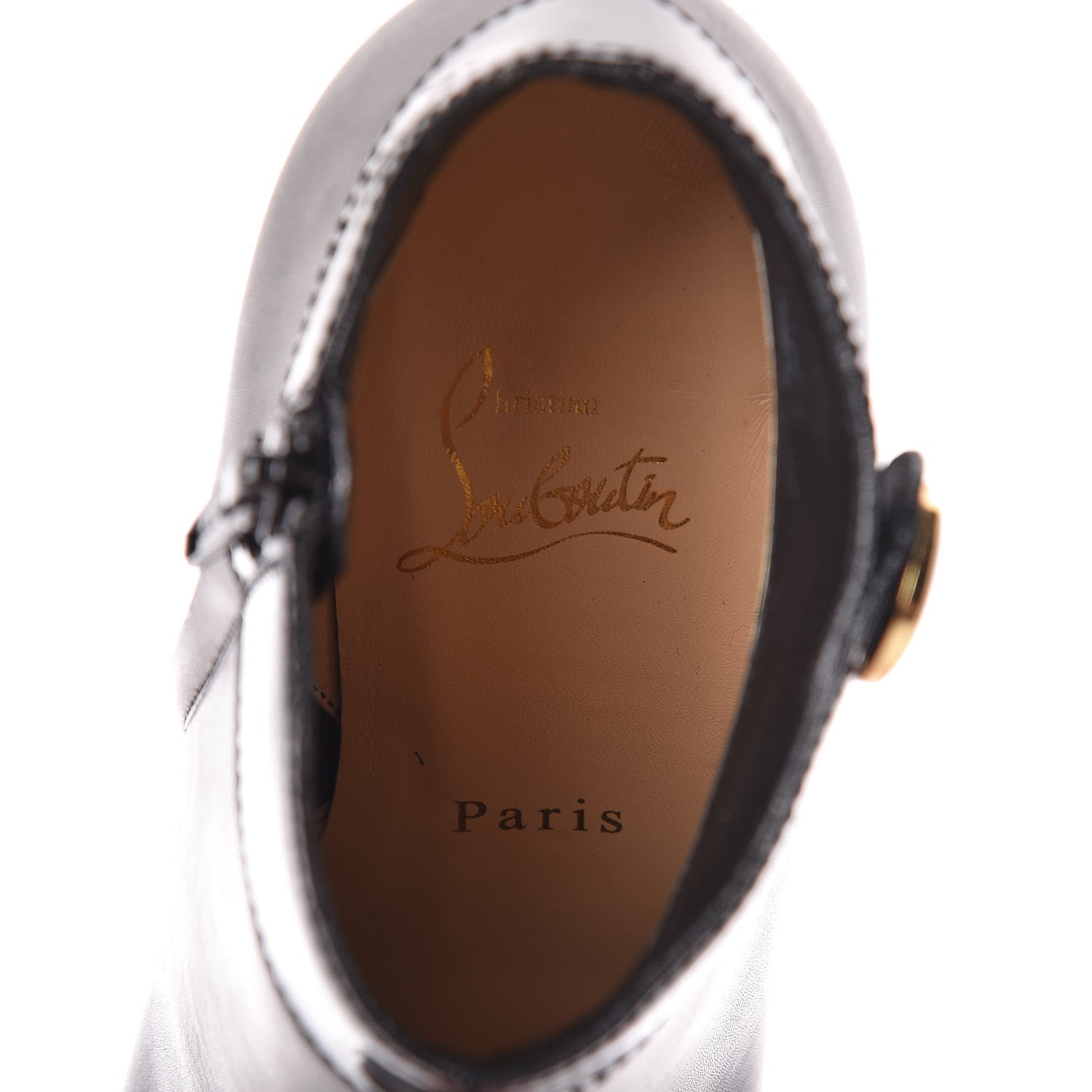 Christian Louboutin Patent Calf CL 85 Boot 35 Black 6 of 11