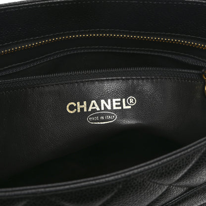 Chanel Caviar Quilted Medallion Tote Black 6 of 10