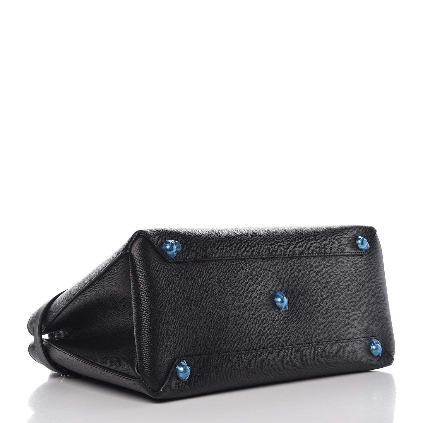 Derby Calfskin House Check Medium Banner Tote Black