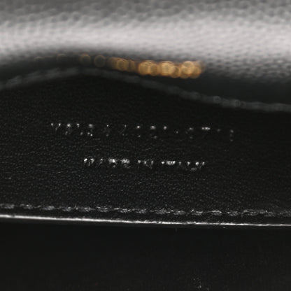 Saint Laurent Grain De Poudre Medium Classic Monogram Kate Satchel Black 6 of 10