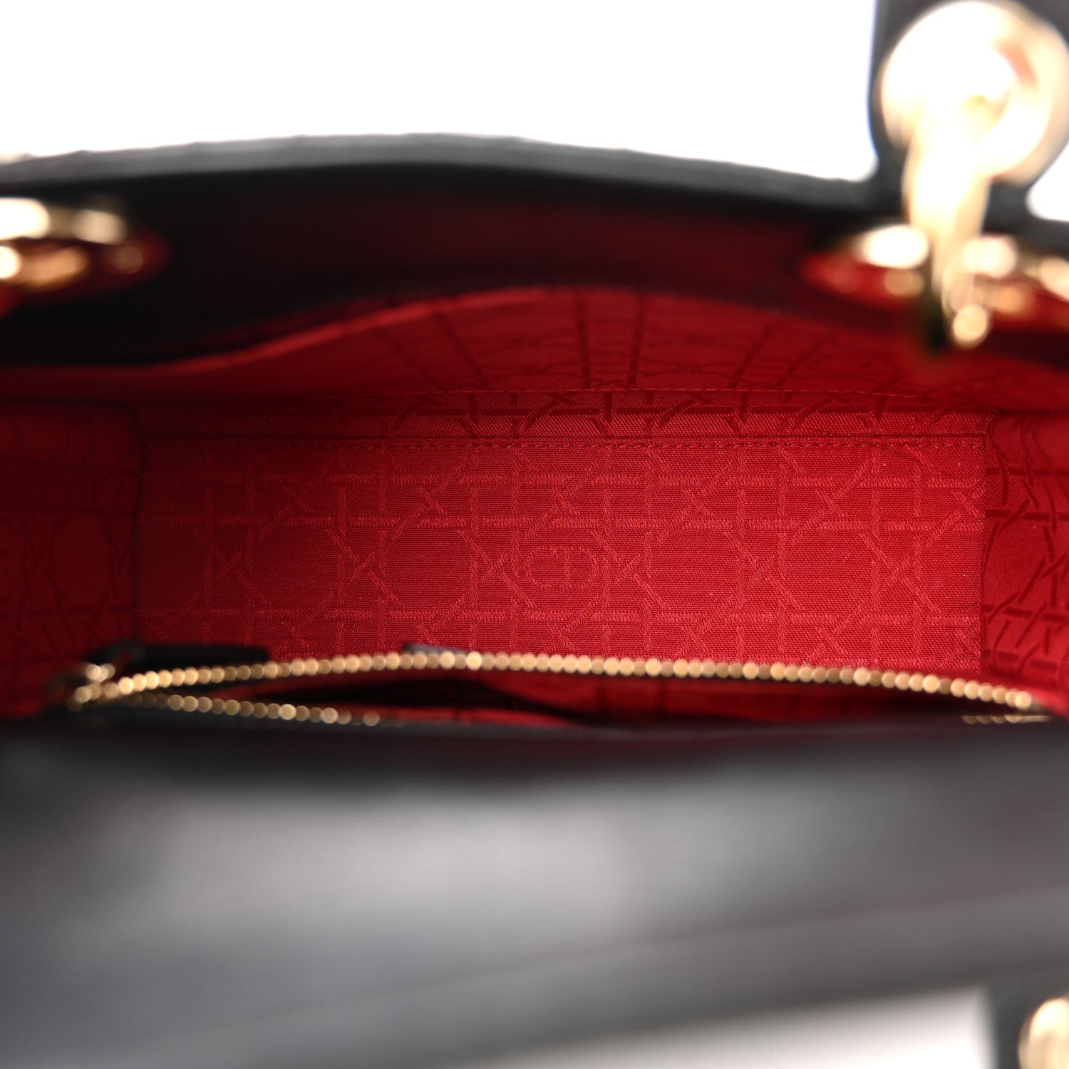 Christian Dior Lambskin Cannage Small Lucky Badges My Lady Dior Black 5 of 16