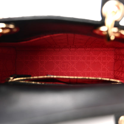Christian Dior Lambskin Cannage Small Lucky Badges My Lady Dior Black 5 of 16