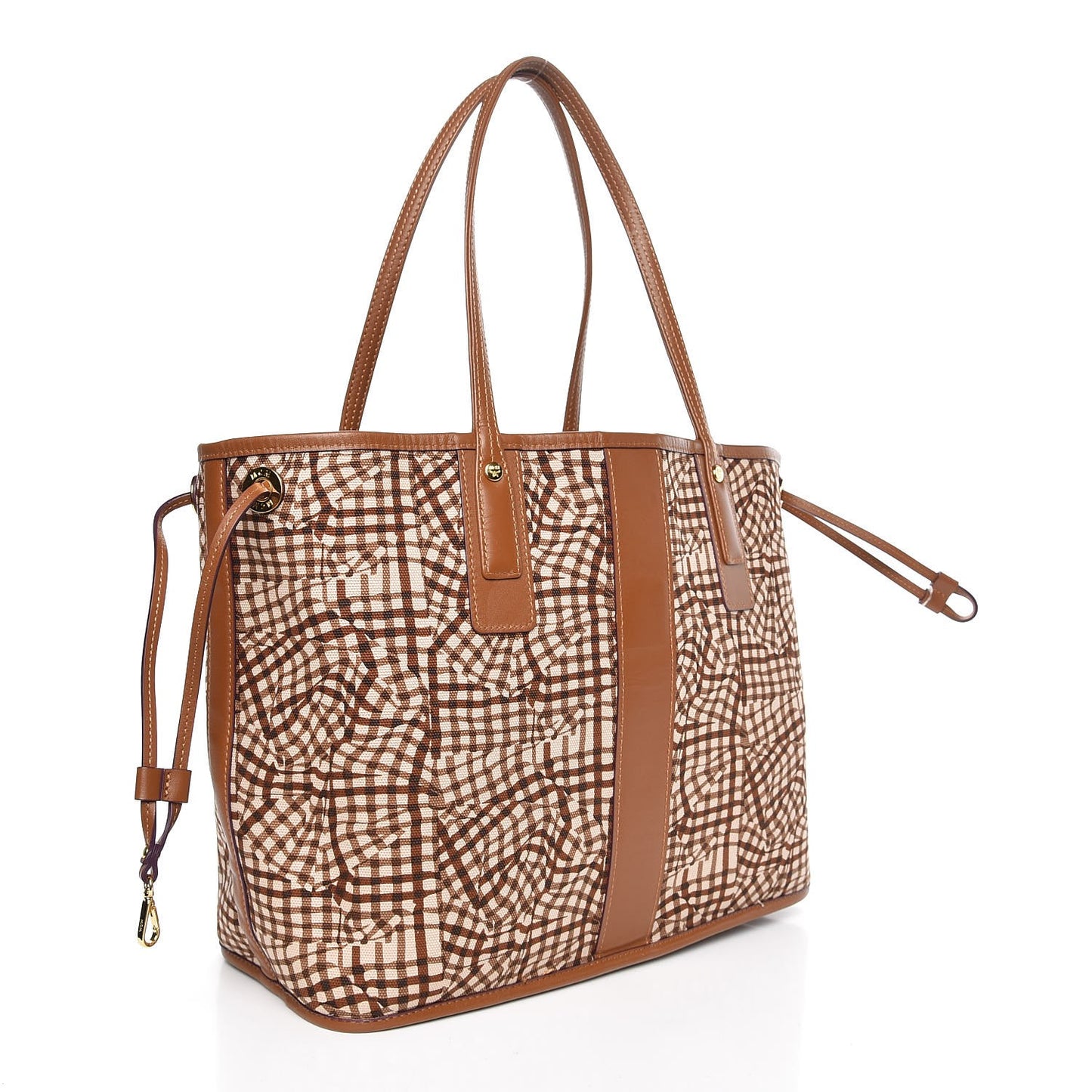 Visetos Medium Liz Reversible Shopper Tote Cognac