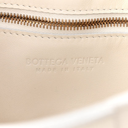 Bottega Veneta Lambskin Maxi Intrecciato Cassette Crossbody Bag White 6 of 10