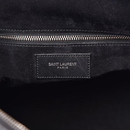 Saint Laurent Calfskin Studded Classic Duffle 6 Black 6 of 17