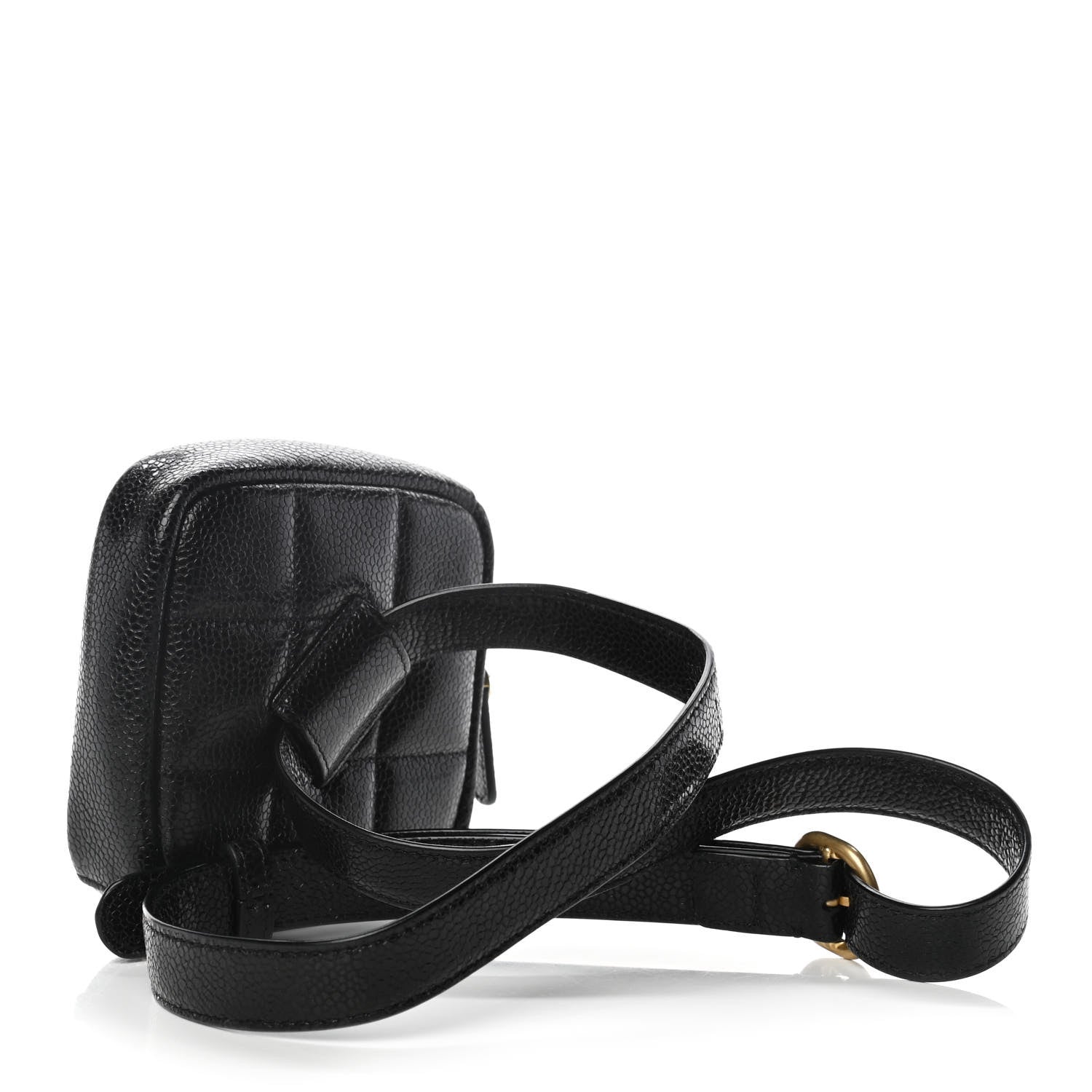 Chanel Caviar Quilted Coin Purse Belt Bag Black 2 of 10
