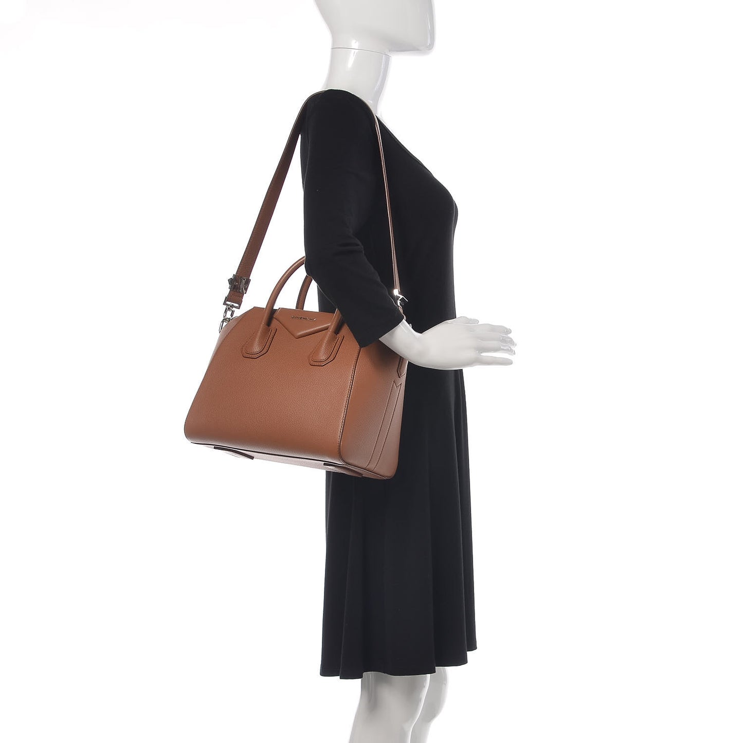 Sugar Goatskin Small Antigona Cognac