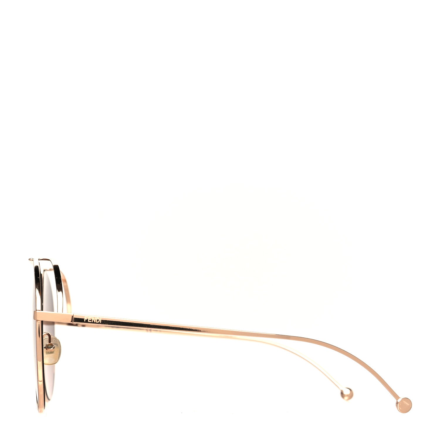 Fendi Metal Aviator Sunglasses FF0286/S Gold 3 of 7