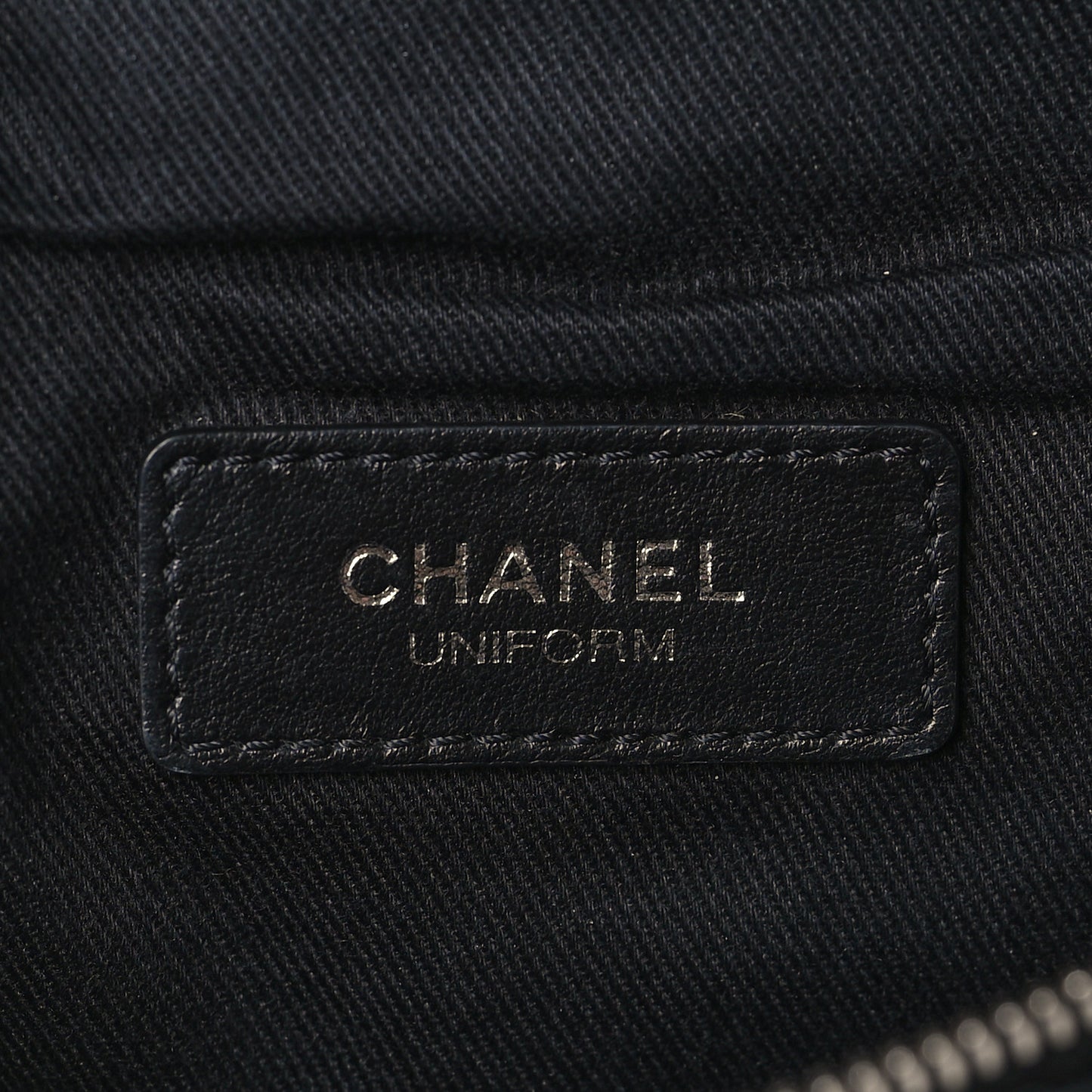 Calfskin Quilted Waist Belt Bag Black