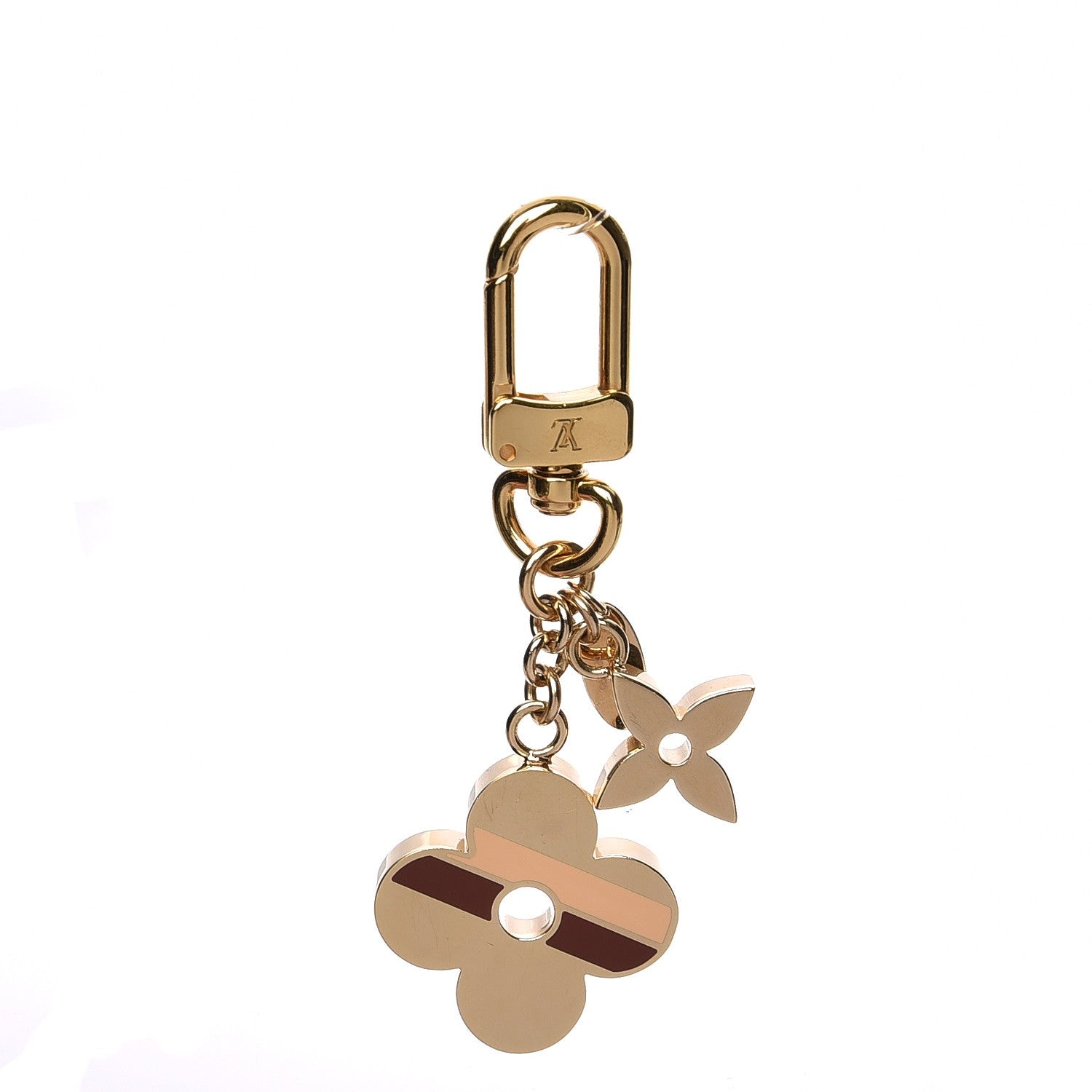 Louis Vuitton Stripes Flowers Bag Charm 1 of 3