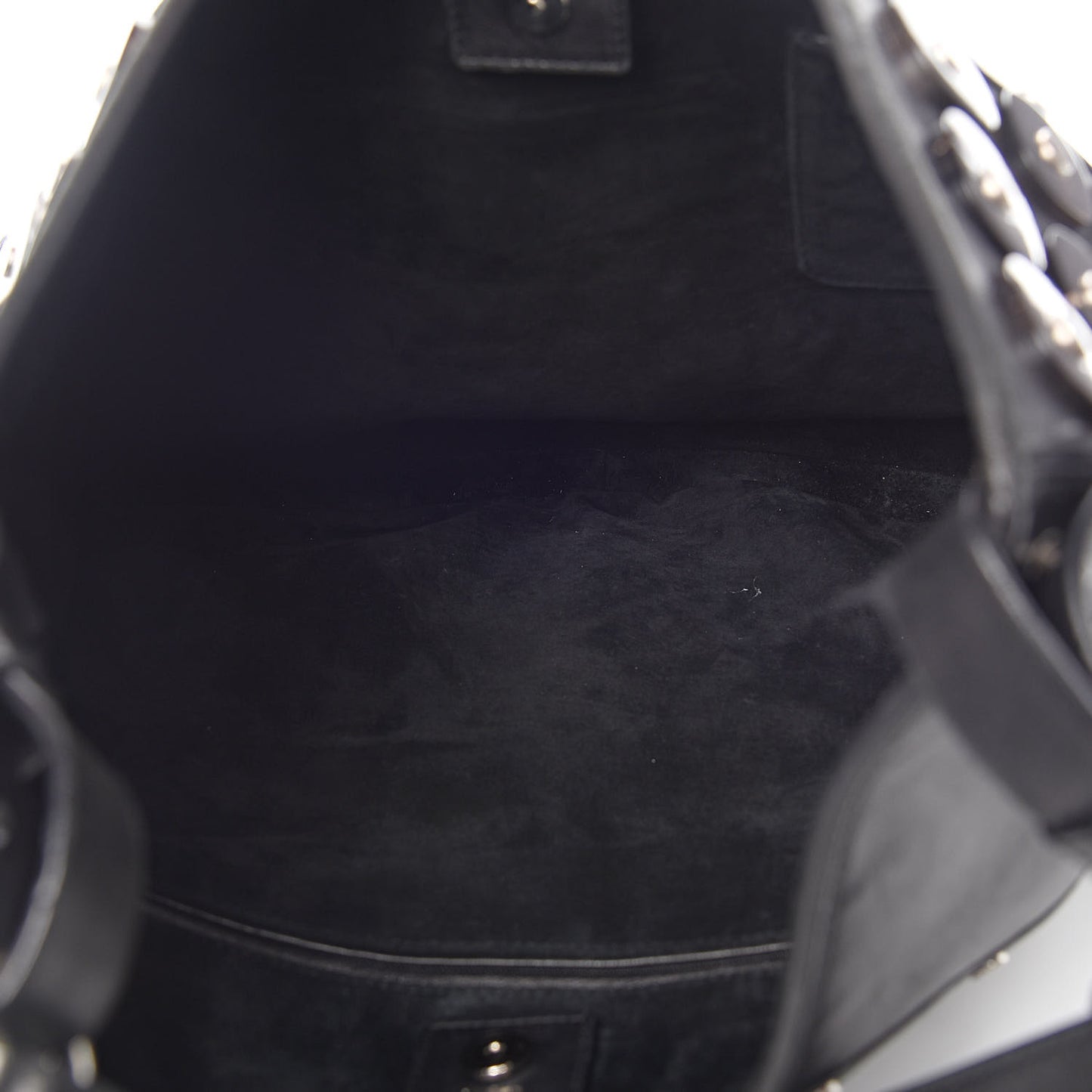 Calfskin Large Jewel Hobo Black