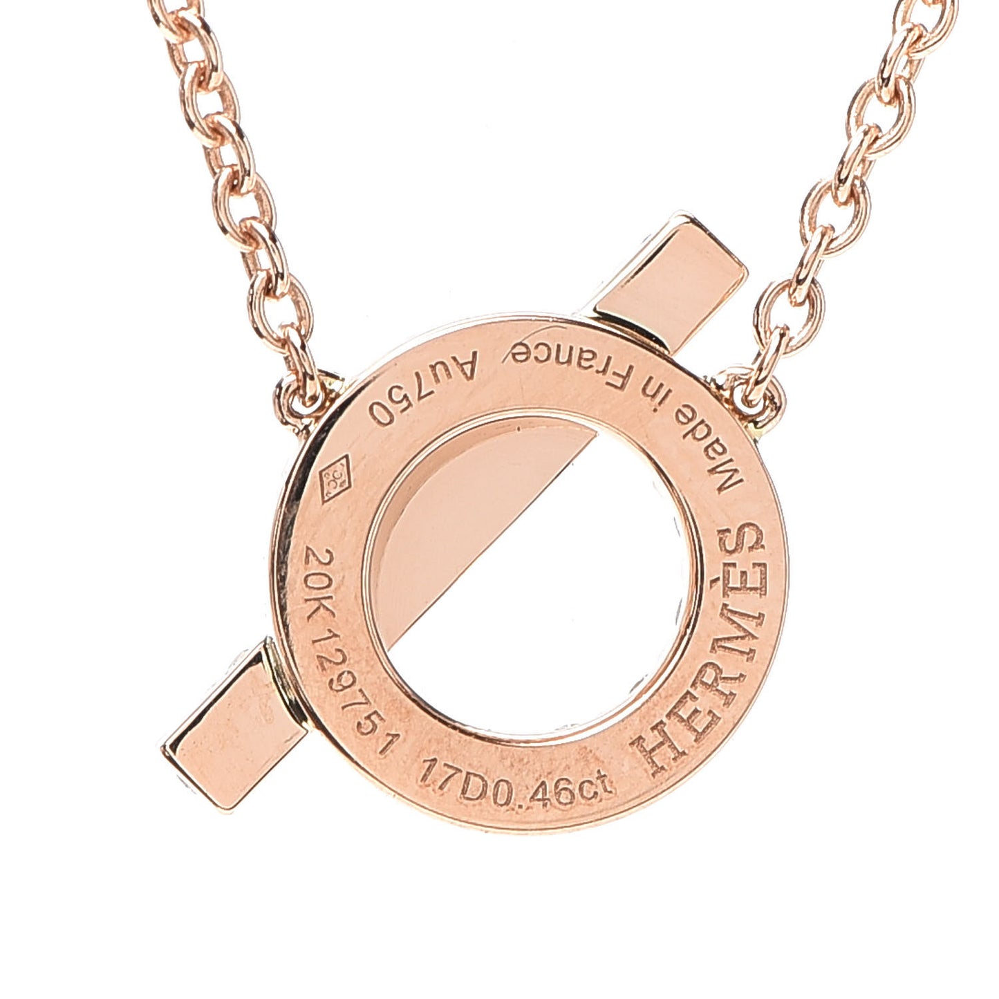 18K Rose Gold Diamond Finesse Pendant Necklace