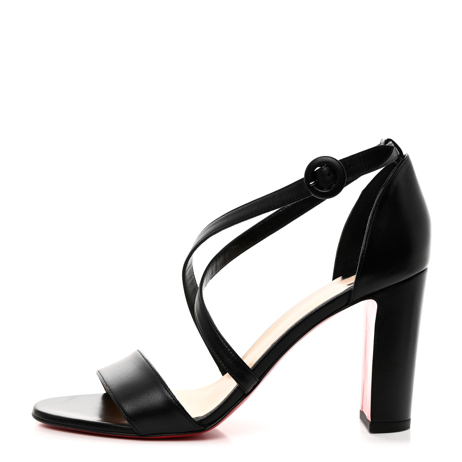 Christian Louboutin Nappa Loubi Bee Kid 85 Sandals 39 Black 1 of 7