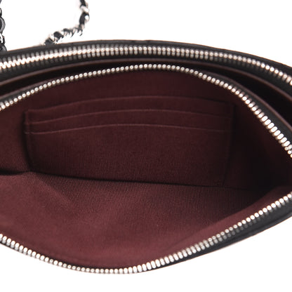 Chanel Lambskin Quilted Small Clutch With Chain Black 5 of 14