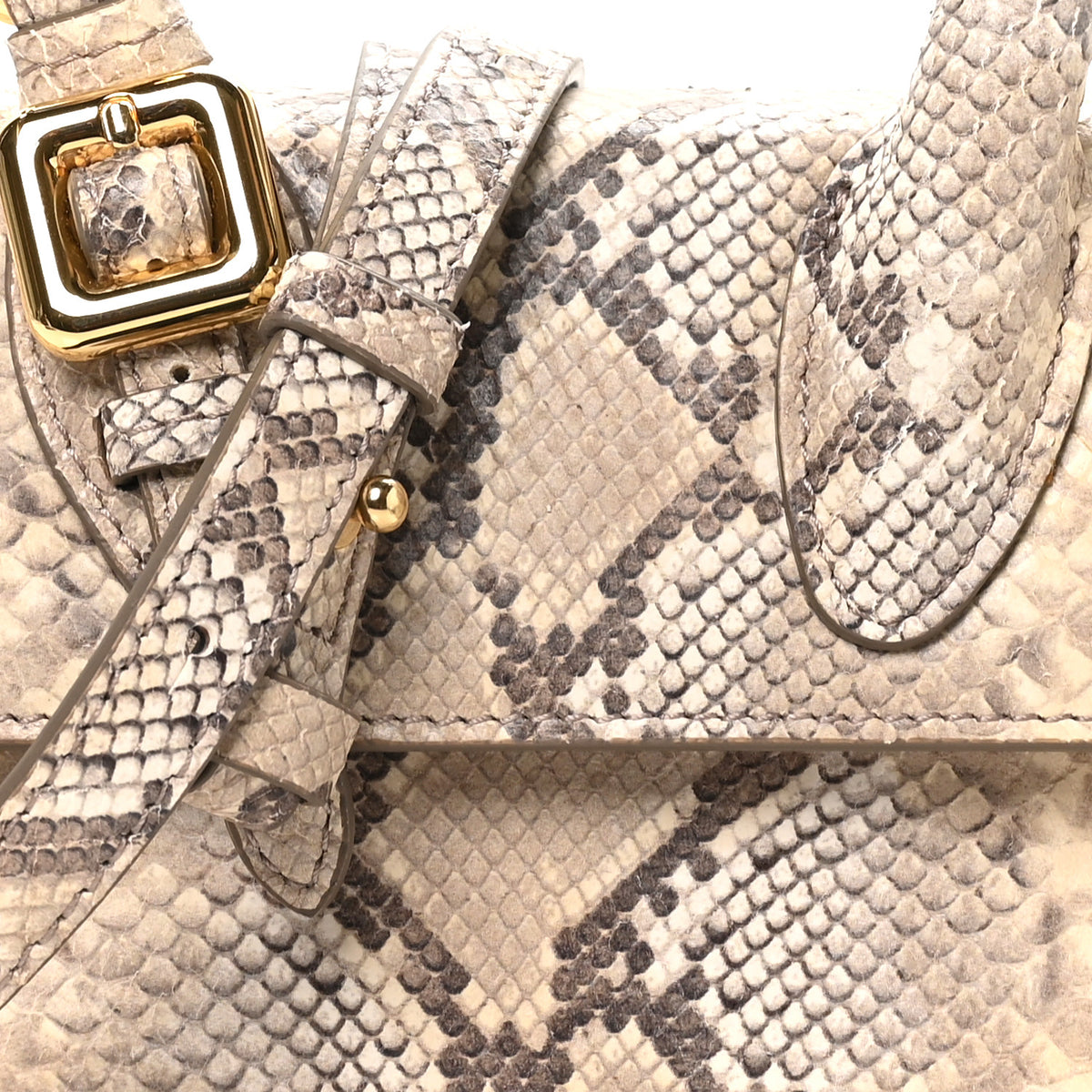 Jacquemus Snakeskin Le Chiquito Boucle Moyen Beige 7 of 9