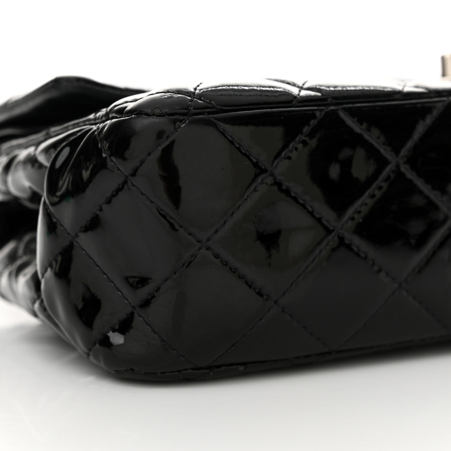 Chanel Patent Quilted Medium Double Flap Black 9 of 20