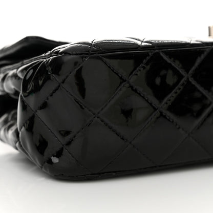 Chanel Patent Quilted Medium Double Flap Black 9 of 20