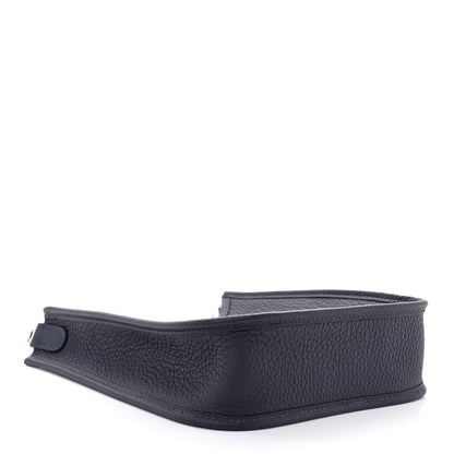 Hermes Taurillon Clemence Amazone Sangle Cavale Evelyne TPM Bleu Nuit Bleu Encre Cuivre 4 of 11