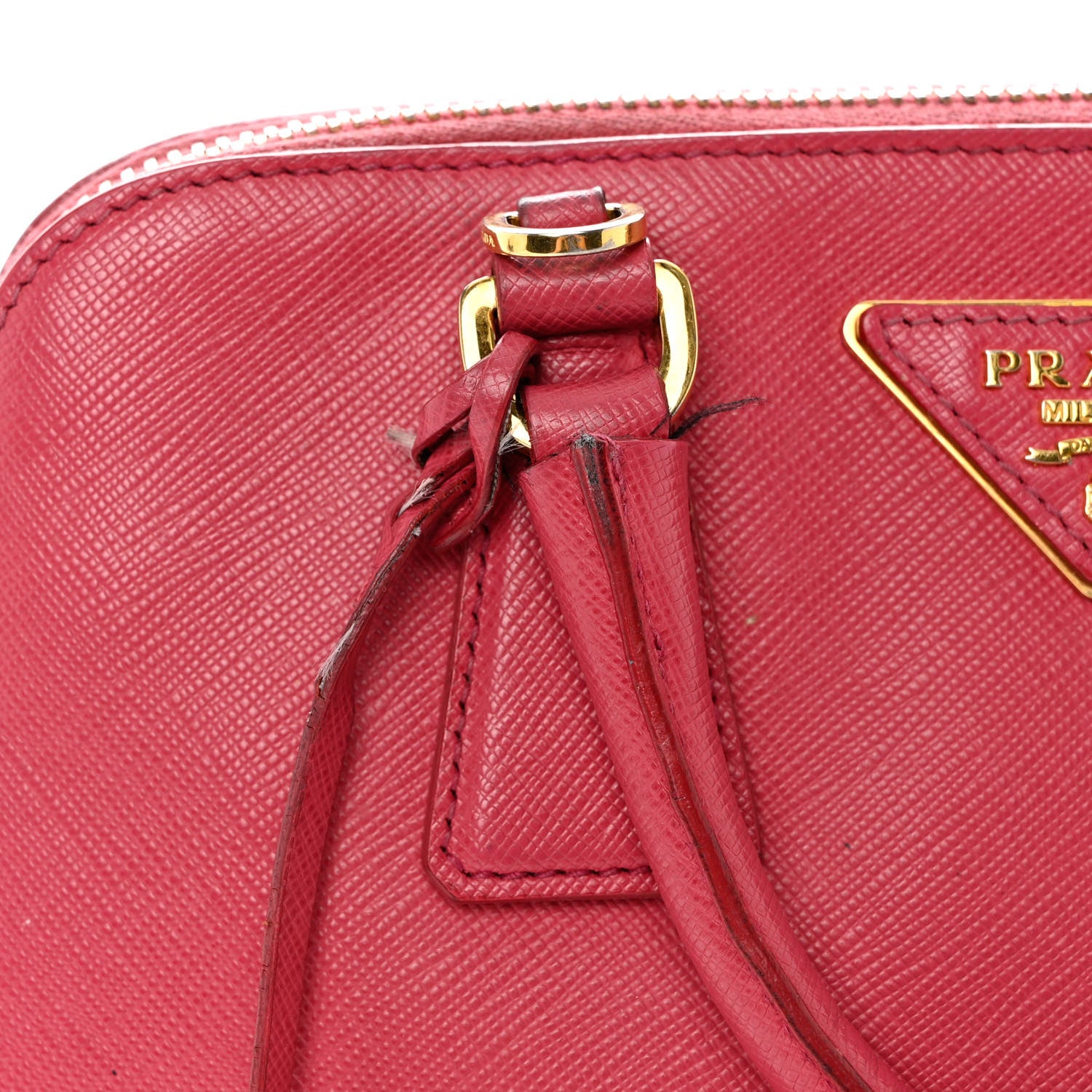 Prada Saffiano Lux Medium Promenade Tote Peonia 10 of 12