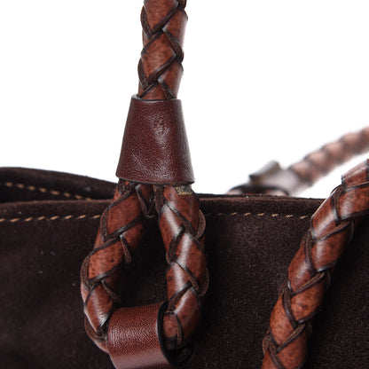 Burberry Suede Tote Brown 14 of 15