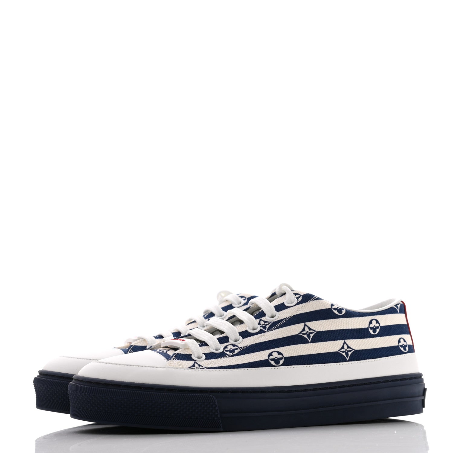 Louis Vuitton Canvas Escale Stellar Sneakers 37.5 Blue 3 of 8