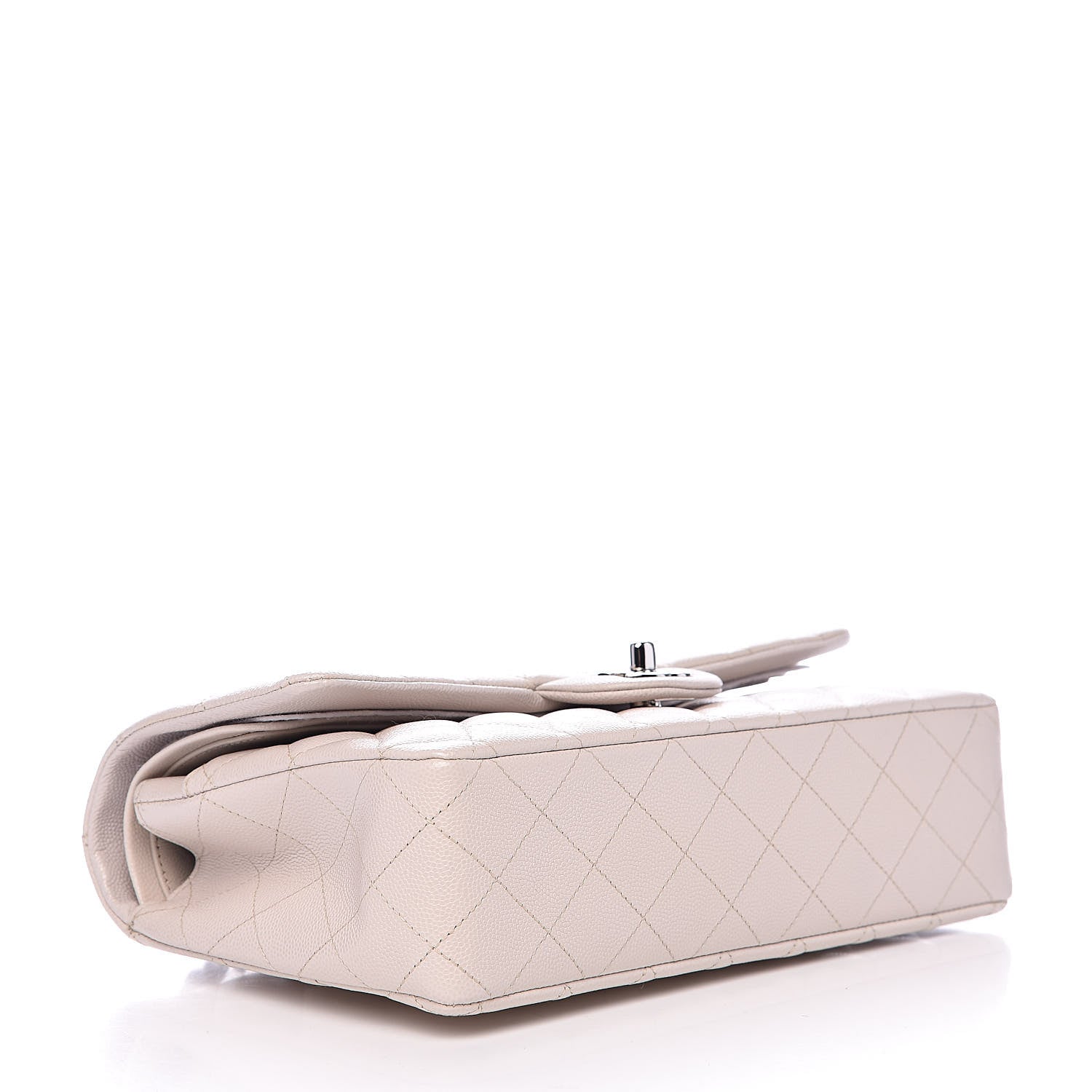 Chanel Caviar Quilted Medium Double Flap Ivory 4 of 11