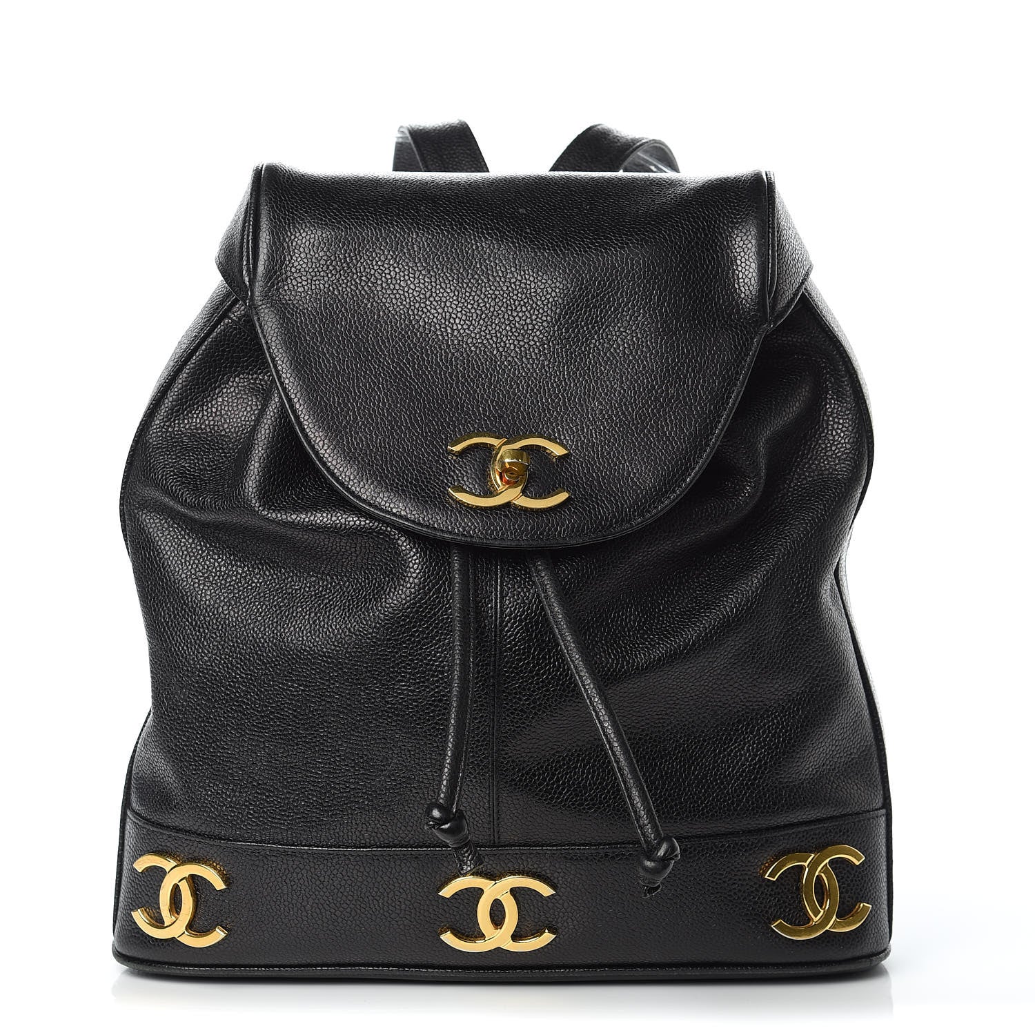 Chanel Caviar CC Backpack Black 1 of 13