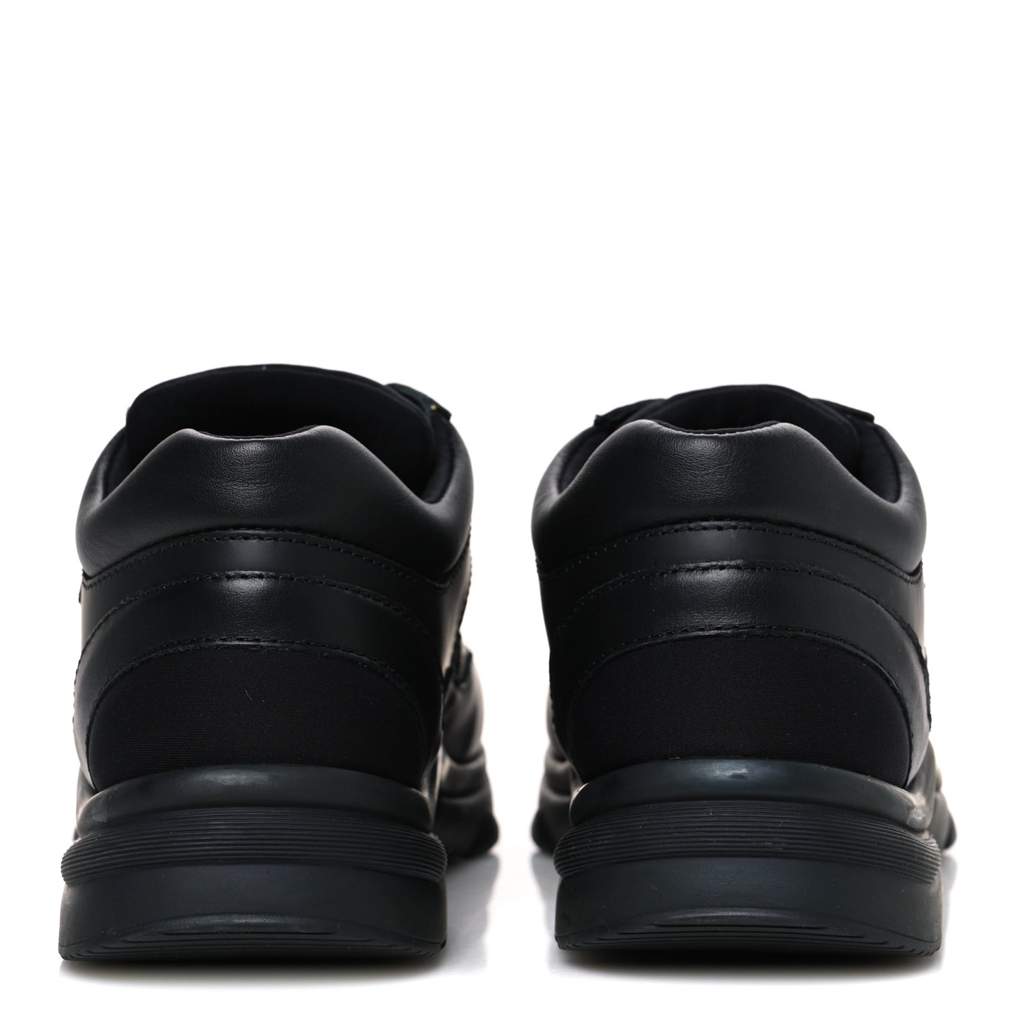 Lambskin Fabric CC Sneakers 36.5 Black